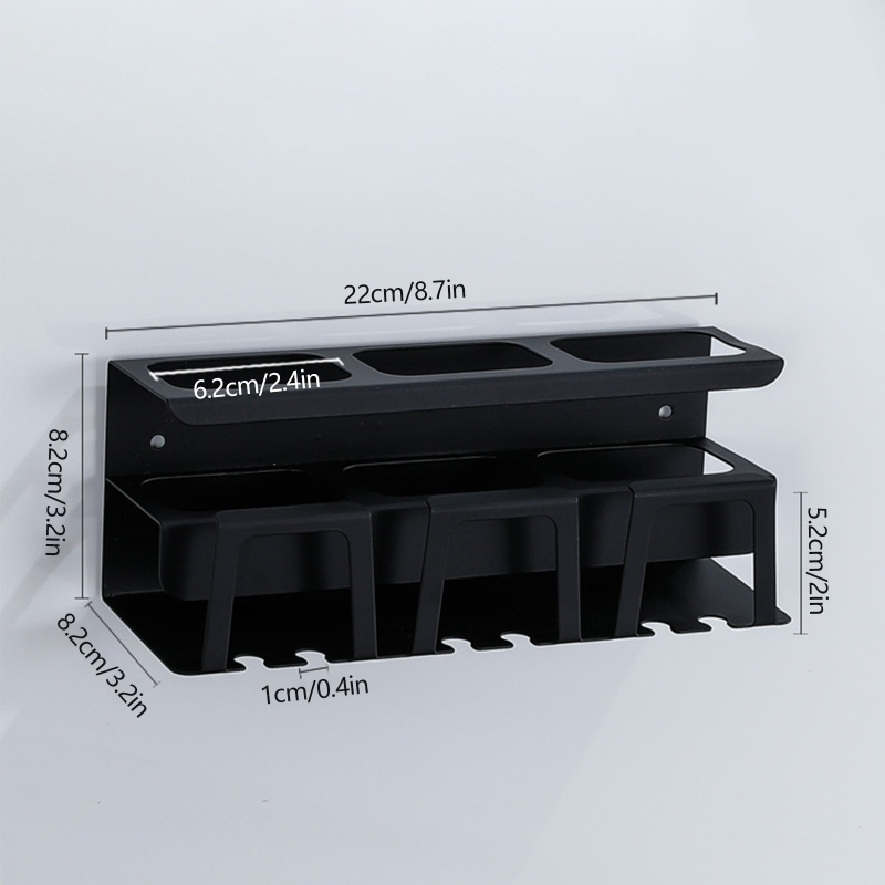 Rak Holder Penyimpanan Sikat Gigi Bahan Stainless Steel 2 Warna Untuk Kamar Mandi