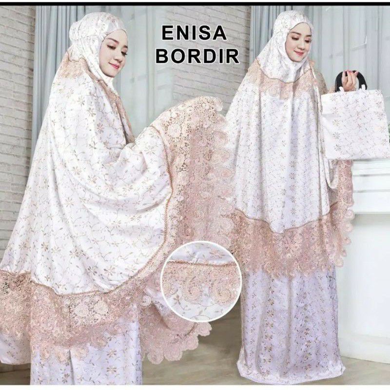 MUKENA DEWASA SUTRA PREMIUM PRADA RENDA PREMIUM