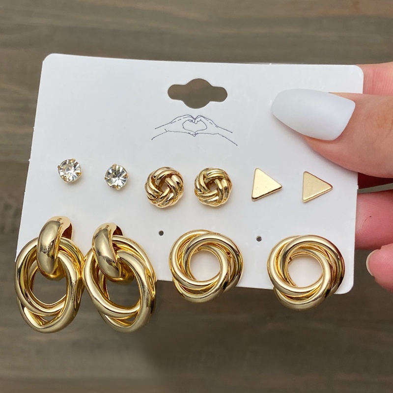 Set Anting Giwang Model Kupu-Kupu Dengan Mutiara + Rumbai Warna Gold Untuk Wanita