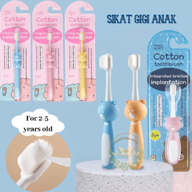 (mariposa) sikat gigi anak bayi / cotton mini soft toothbrush / toothbrush kids