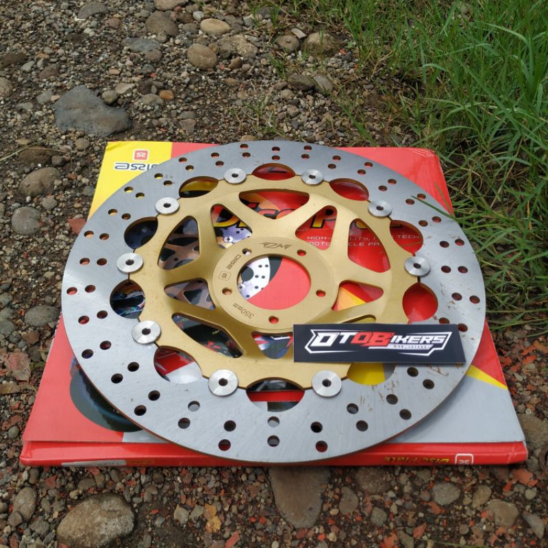 PIRINGAN CAKRAM TZM AXIO 320mm HONDA SUPRA WAVE GL PRO MEGAPRO TIGER bukan PSM Lubang 5