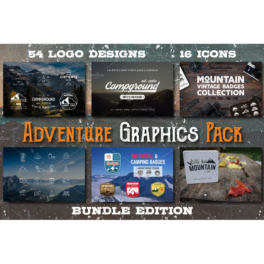 Adventure Graphics Pack - Vector Designs