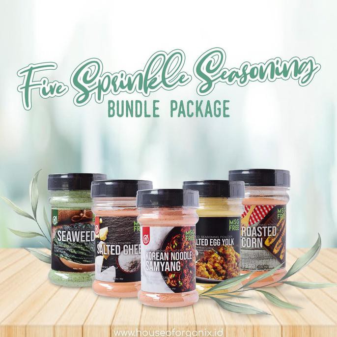 

BISA BAYAR DITEMPAT House Of Organix Five Sprinkle Seasoning Bundle Package STOK TERBATAS Kode 83