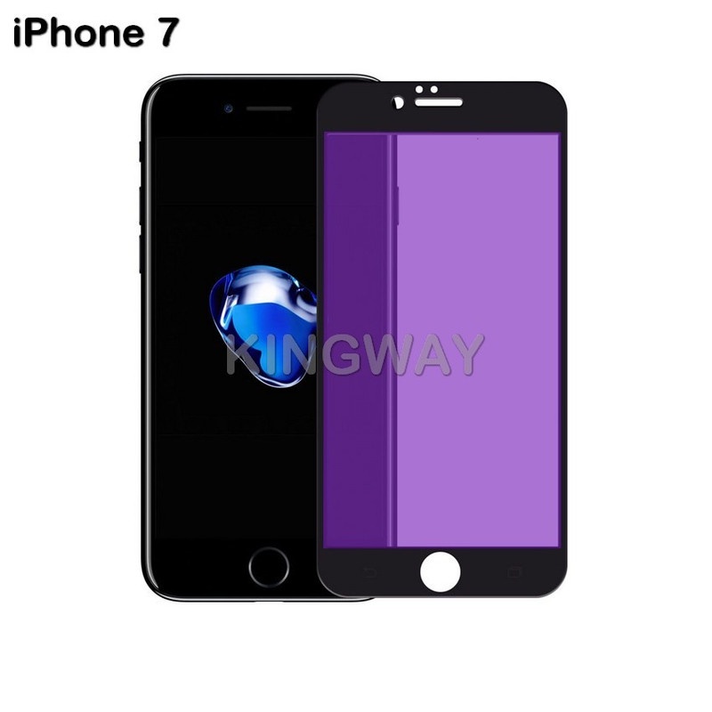 Tempered Glass Blue Light Full Lem iPhone 7 Anti Radiasi Screen Protector Premium