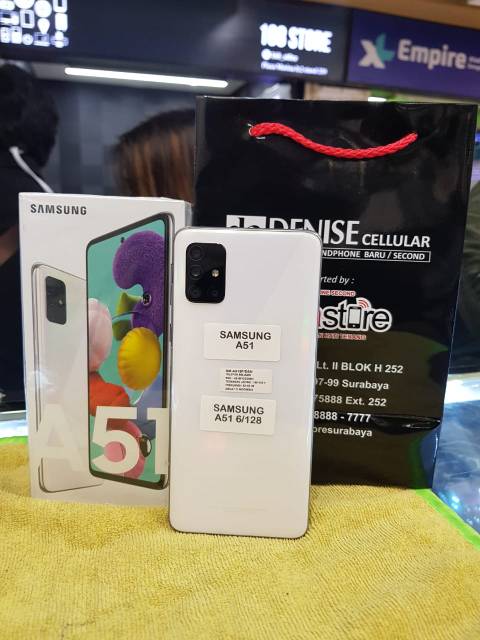 Samsung Galaxy A51 Ram 6 Internal 128 Fullset Second Bergaransi Resmi Panjang 2021 Shopee Indonesia