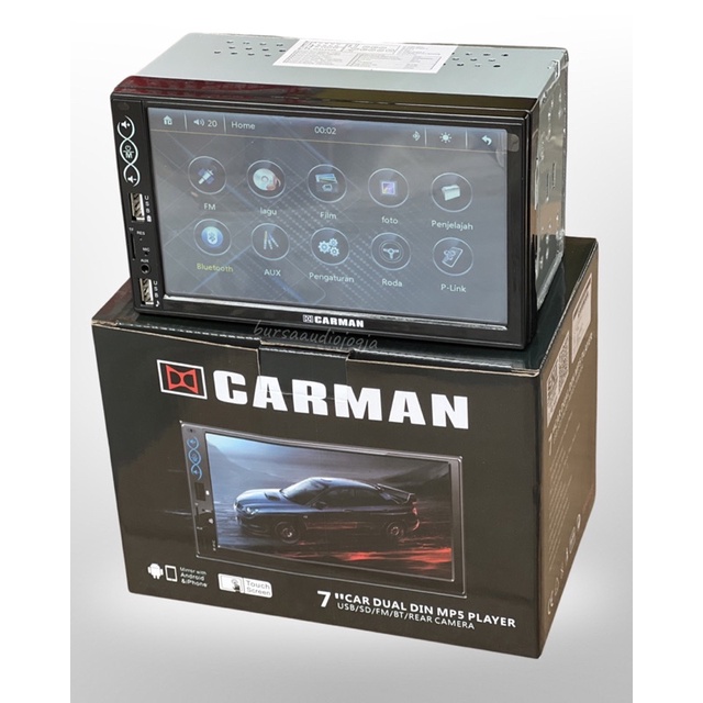 Head unit deckles Carman 7 inch tape mobil mirorlink android Mp5 bluethooth