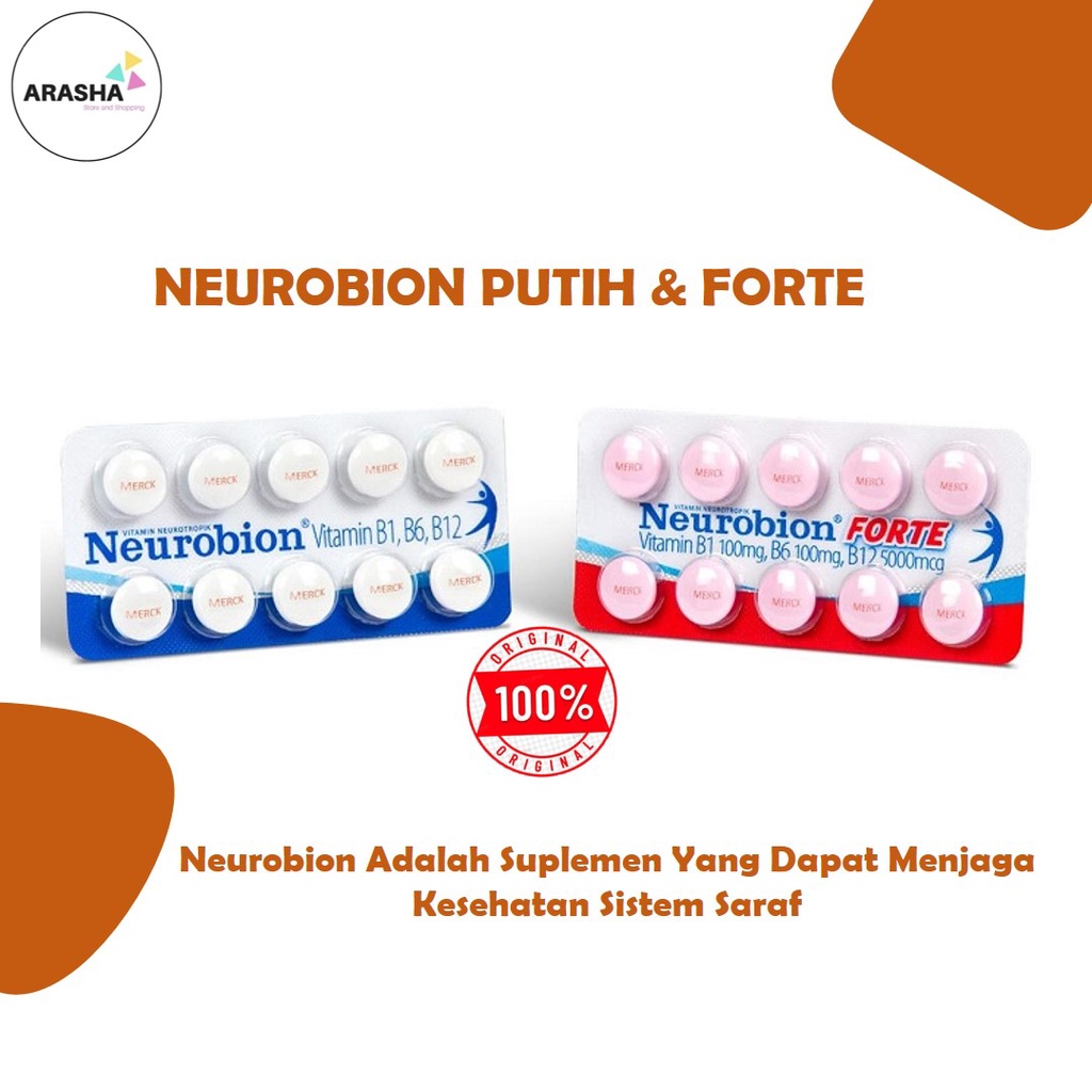 

Neurobion putih & Neurobion forte/vitamin/suplemen kesehatan saraf