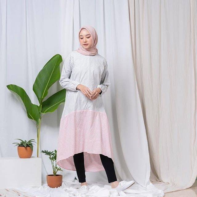 Kiko tunic Grey Pink by ema daily