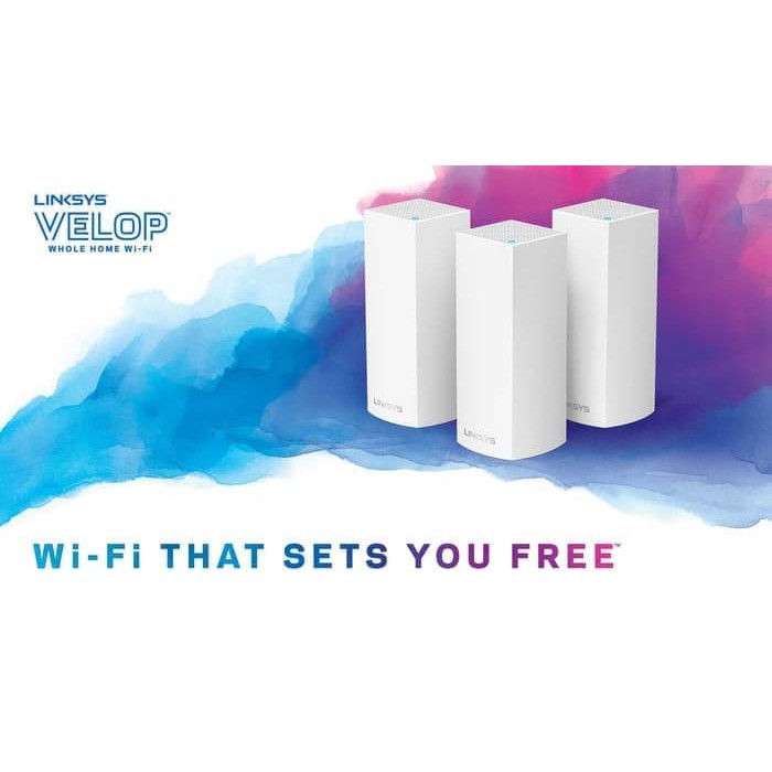 LINKSYS VELOP WHOLE HOME MESH WI-FI SYSTEM WHW0303-AH AC6600 PACK OF 3