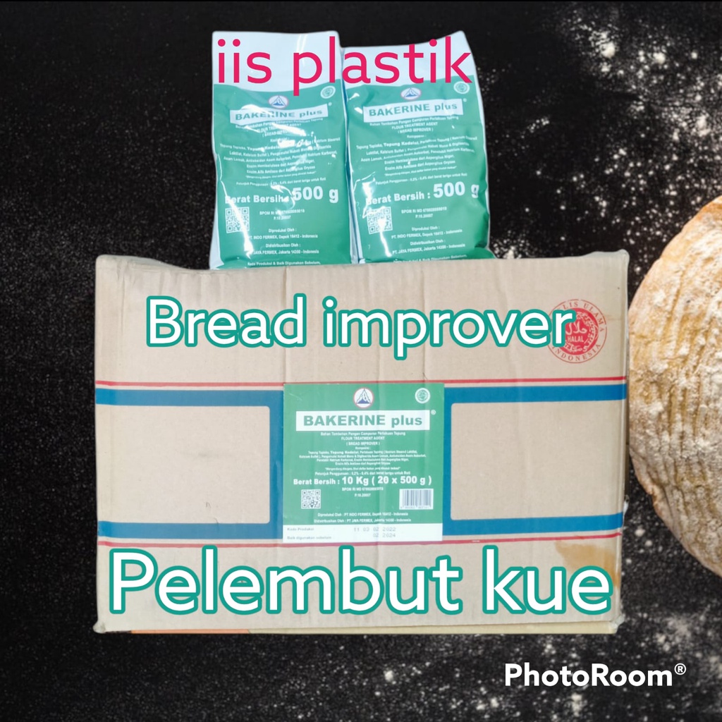 Bakerine Plus 500Gr/ Bread Improver / Pelembut kue