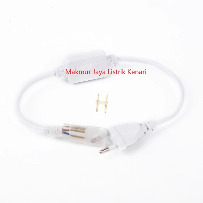 Socket adaptor LED STRIP 220V / Kabel colokan LED strip meteran Selang