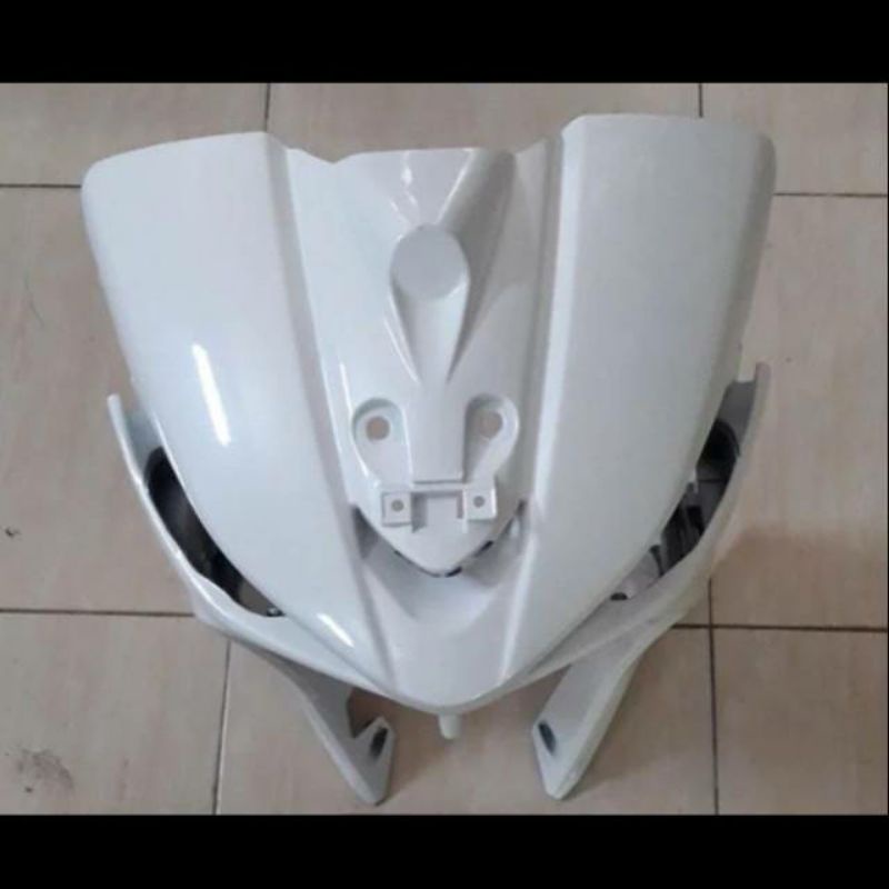 Tameng depan vega zr putih hitam merah cover body dasi panel sayap