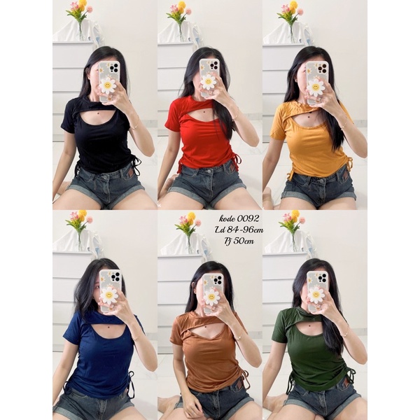 atasan polos fashion wanita import murah , kaos fashion import cwe korean style murah kekinian