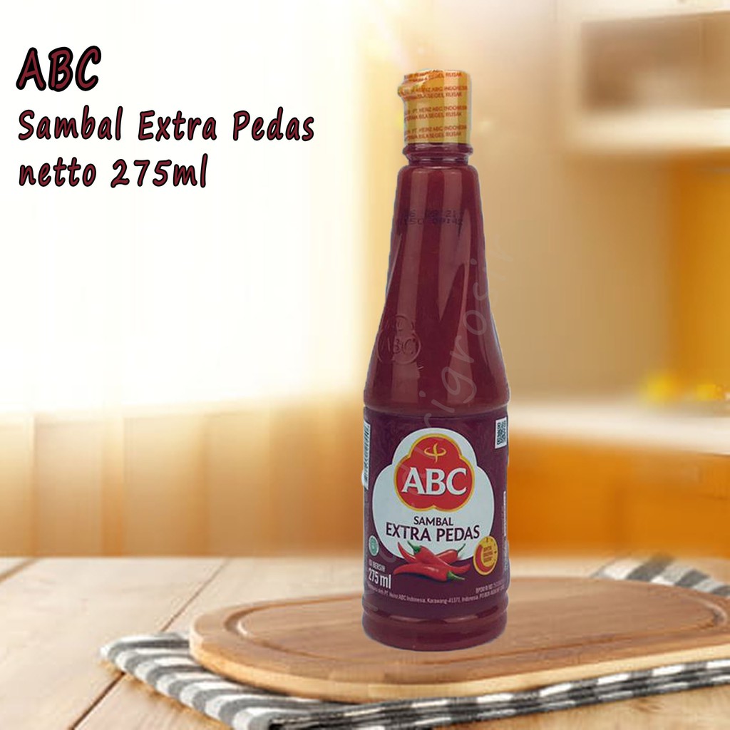 SAMBAL * EXTRA * PEDAS * 275ML* ABC * KEMASAN BOTOL