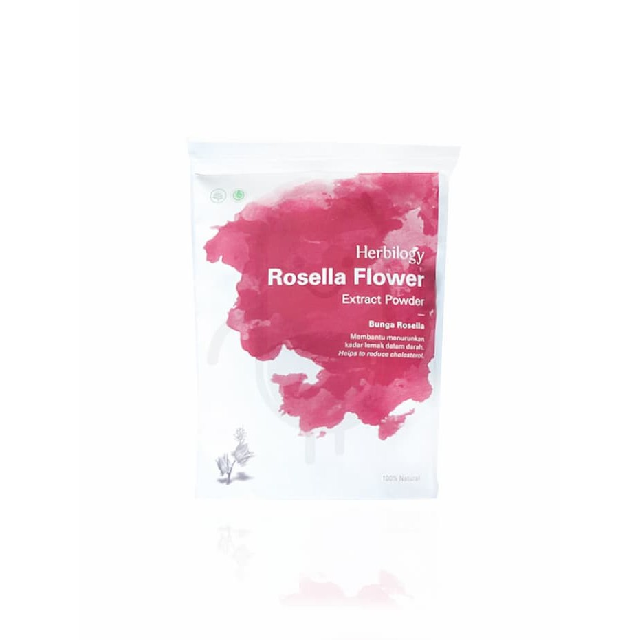 

HERBILOGY Rosella Extract Powder 100 gr / Ekstrak Bunga Rosella Murni