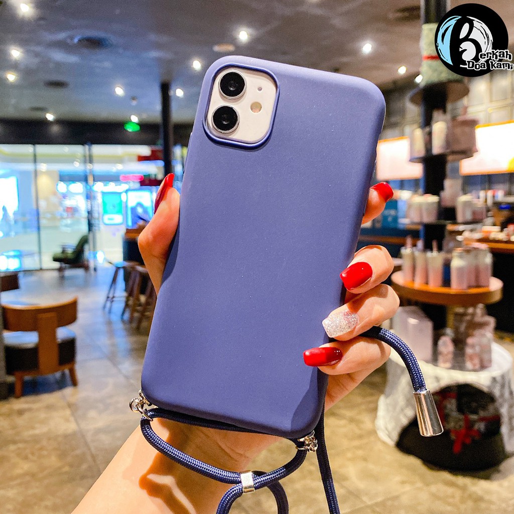 Softcase Slingcase Tali Lanyard Candy Oppo A3s A33w Neo 9 A37 9 A57 A39 A71 A83 F1S A59 BDK1450-NAVY