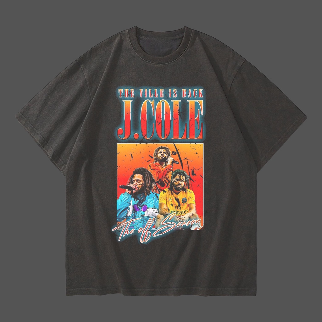 J.COLE RAP TEE STYLE VINTAGE OVERSIZED T-SHIRT