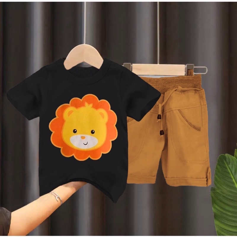 SETELAN BAJU TRENDY BAYI ANAK MOTIF CROSS KID LIONS USIA 6 BULAN-5 TAHUN BAHAN KATUN PREMIUM NYAMAN DIPAKAI TERBARU TERMURAH/ SETELAN BAJU TRENDY BAYI ANAK LAKI-LAKI/ SETELAN BAJU TRENDY BAYI ANAK PEREMPUAN/ SETELAN BAJU TRENDY BAYI ANAK COWOK