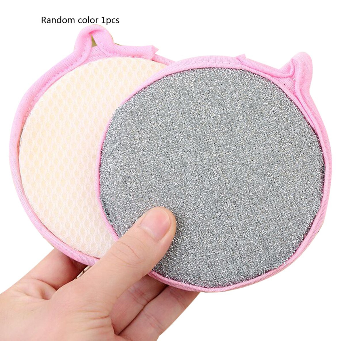 Flash Sale [high Quality]sparkling Round Double-sided Dishwashing Sponge Scouring Pad Dish Towel XMK1p0iGdGEpo