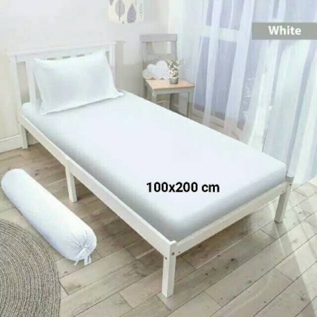 Sprei Single Polos Rosana Vito White 100x200 cm / Sprei Single Polos Rosana Vito Putih 100x200 cm