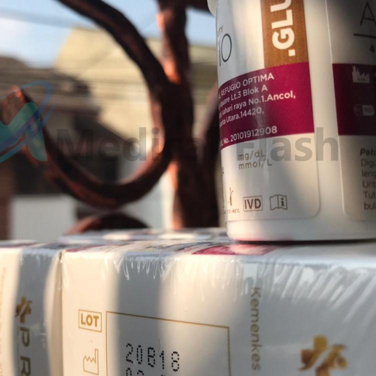 ➩ ACCUPRO Strip Gula Darah / Stik Gula Darah / Glucose Strip isi 25 ☑