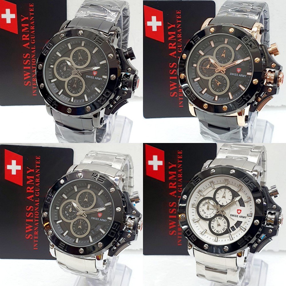 Jam Tangan Pria SA9218M Chronograph Stainless Steel