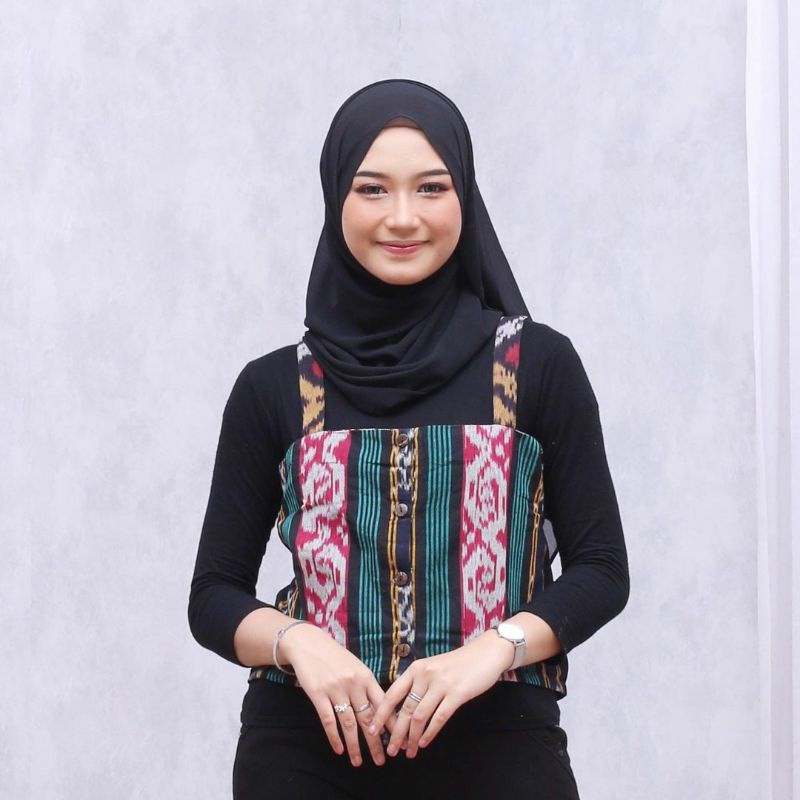 blouse tenun atasan tenun rompi tenun blazer baju tenun jepara Btj8