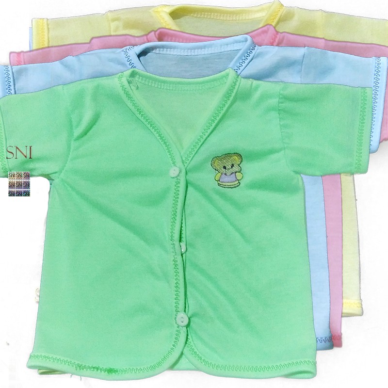 6 pcs- Atasan/ baju bayi  3 jenis -2 tanpa lengan+2 lengan pendek+ 2 lengan panjang