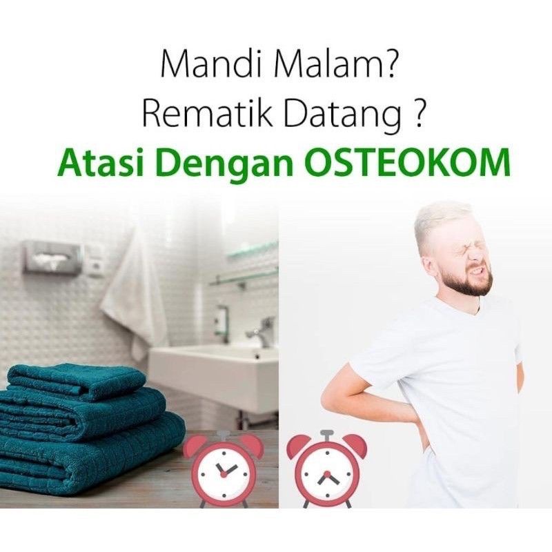 lov me❤ Osteokom Glukosamin Kondroitin MSM - vitamin tulang nyeri otot sendi - 1 Strip isi 4 Tablet