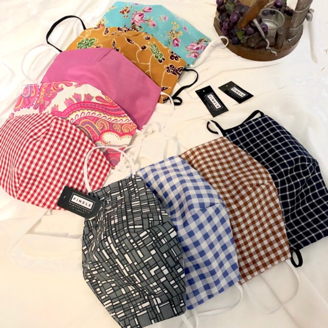  Masker  kain  motif  EARLOOP 3 Lapis Shopee  Indonesia