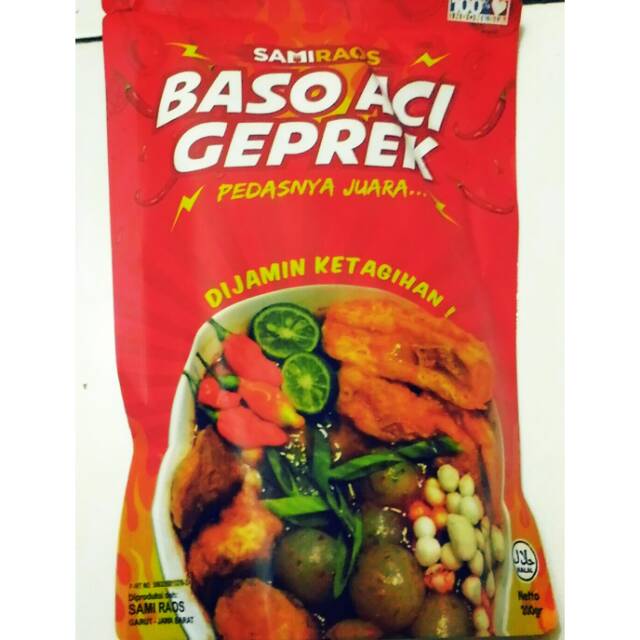 

Baso aci geprek Sami raos