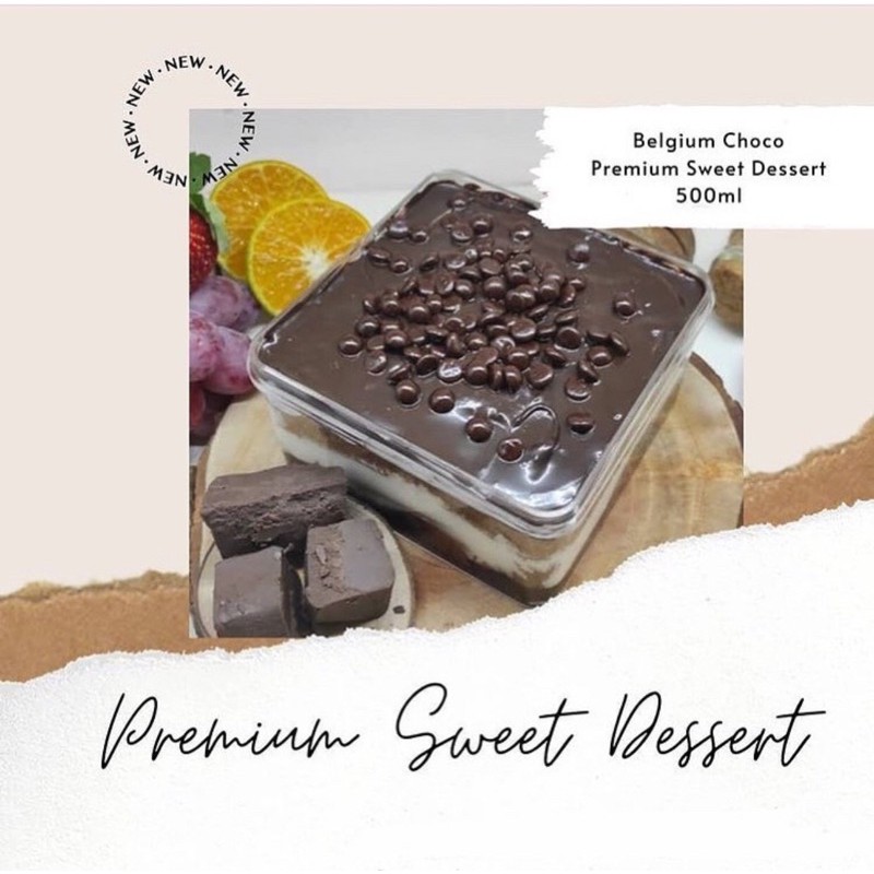 

[FREE SENDOK] [BEST SELLER] Belgium Choco Sweet Dessert Box Premium 500ML