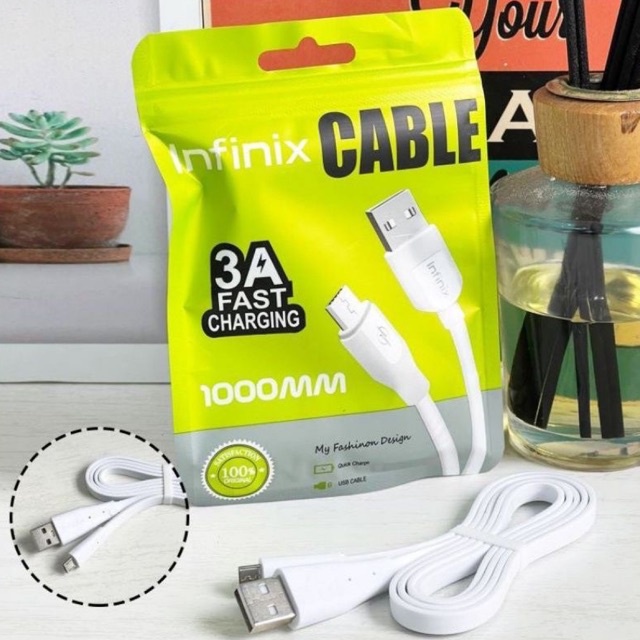 Kabel Data Micro USB Infinix Hot 9 Pro / Hot 10 Original Fast Charging