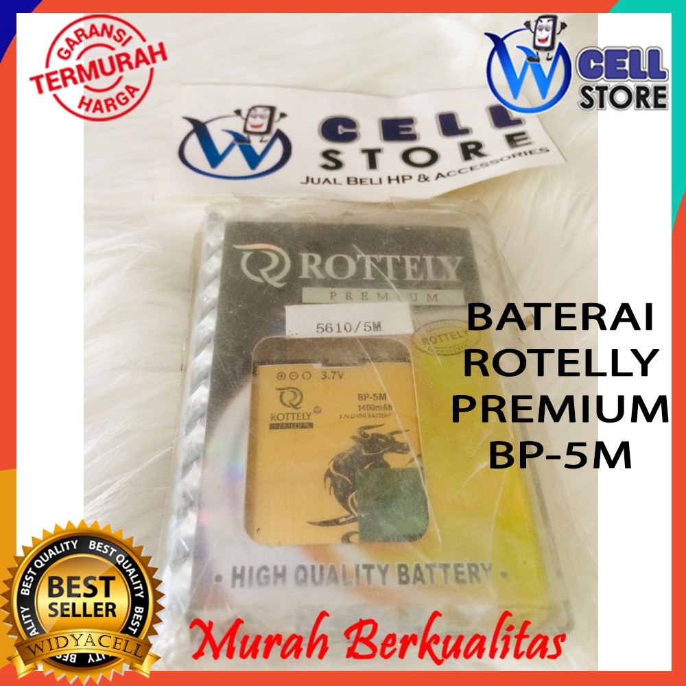BATERAI / BATTERY / BATRE ROTELLY Nokia 5610 XpressMusic Xpress Music BP5M BP-5M