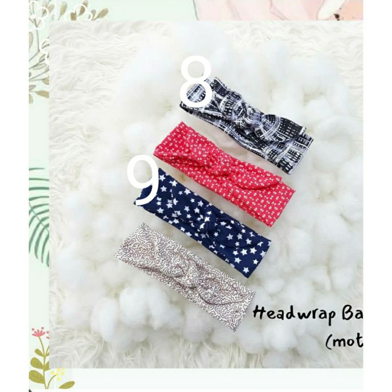 HeadWrap Motif Bayi dan Anak kshfasion