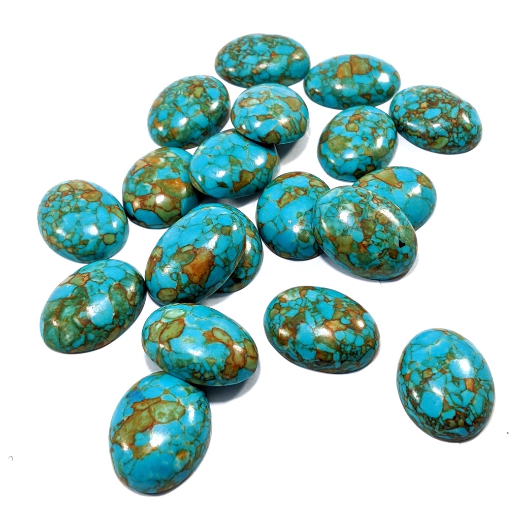 Natural Blue Turquoise Oval Cabochon