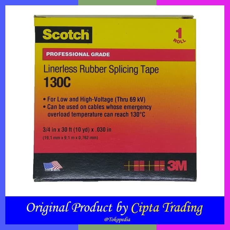 

Electrical Tape 3M Scotch Linerless Rubber Splicing Tape 130C