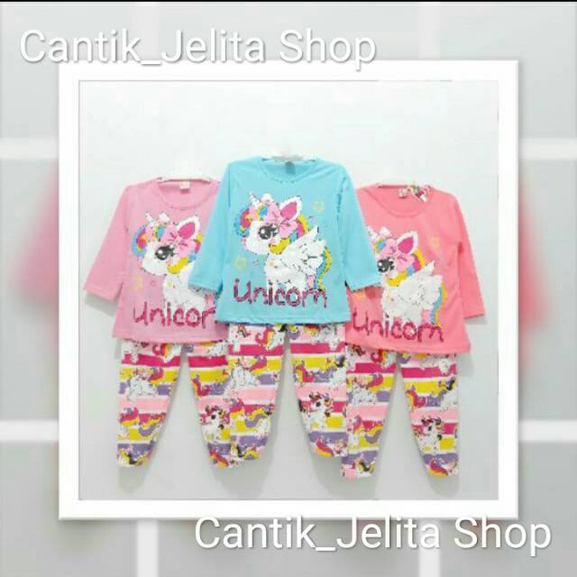 Piyama unicorn panjang