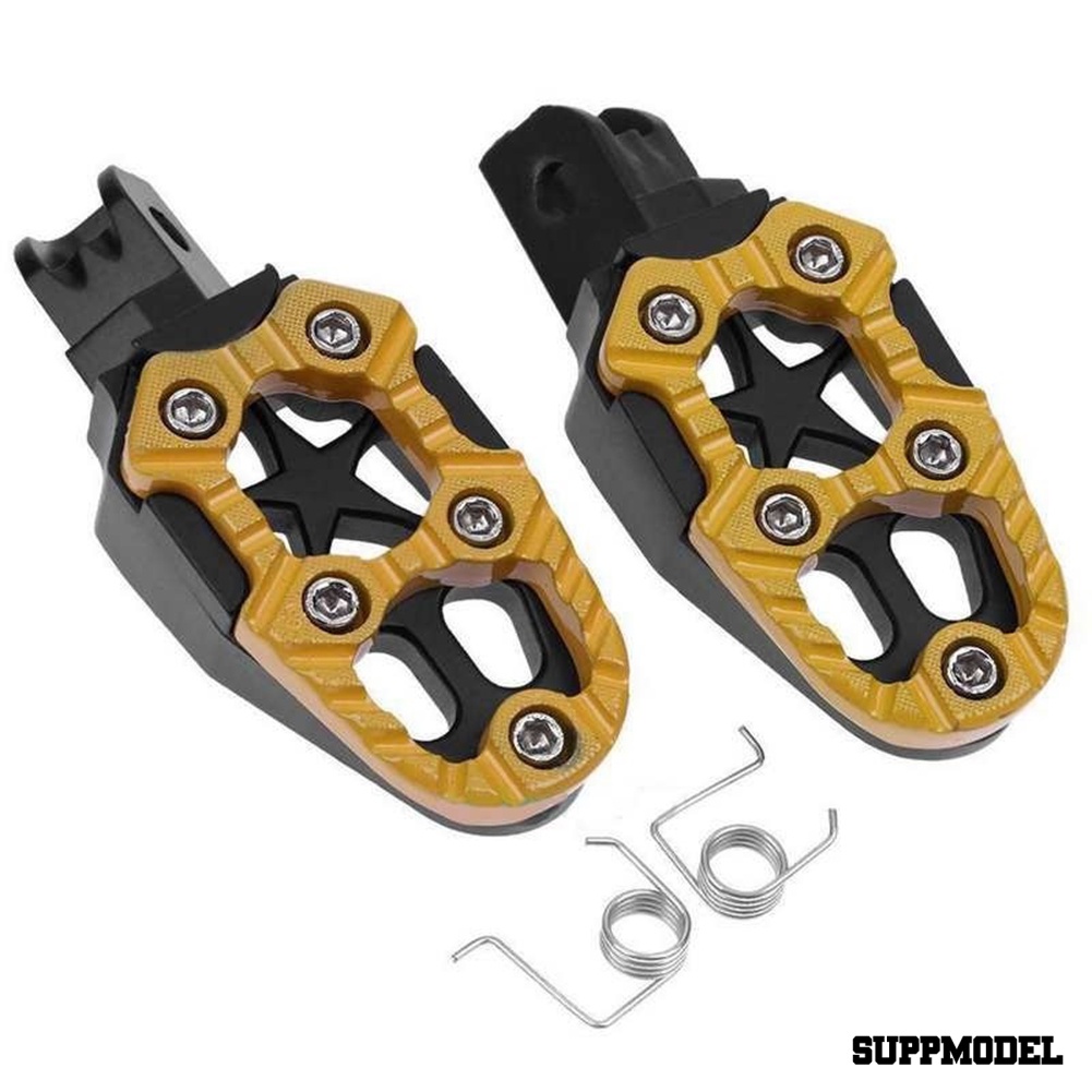 Spm 2pcs / Set Pedal Kaki Motor Off-Road Universal Bahan Metal Ukuran 8mm