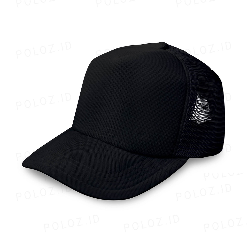 TOPI ANAK NAMA TOI NAMA ANAK TOPI BORDIR NAMA ANAK LUCU TOPI FREE NAMA TOPI CUSTOM TOPI TRUCKER ANAK TOPI JARING NAMA ANAK-HITAM FULL