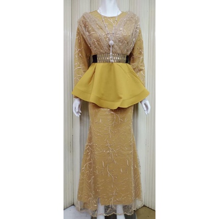 Kathryn collection #203 ,  GAMIS DUYUNG SCUBA KOMBINASI TILE GLITER MUTIARA IMPORT PREMIUM