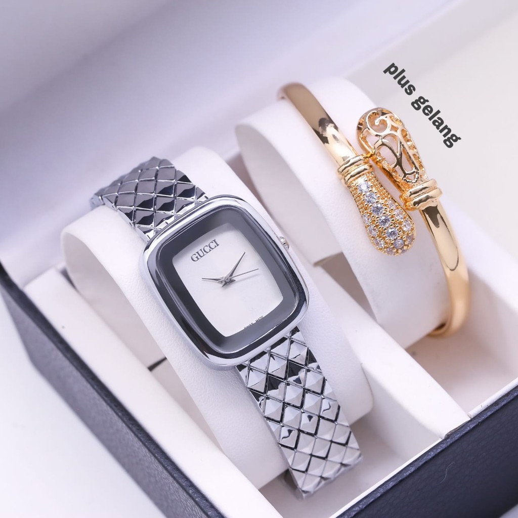 GROSIR JAM TANGAN WANITA GUCCI P891 FREE GELANG EKSKLUSIF
