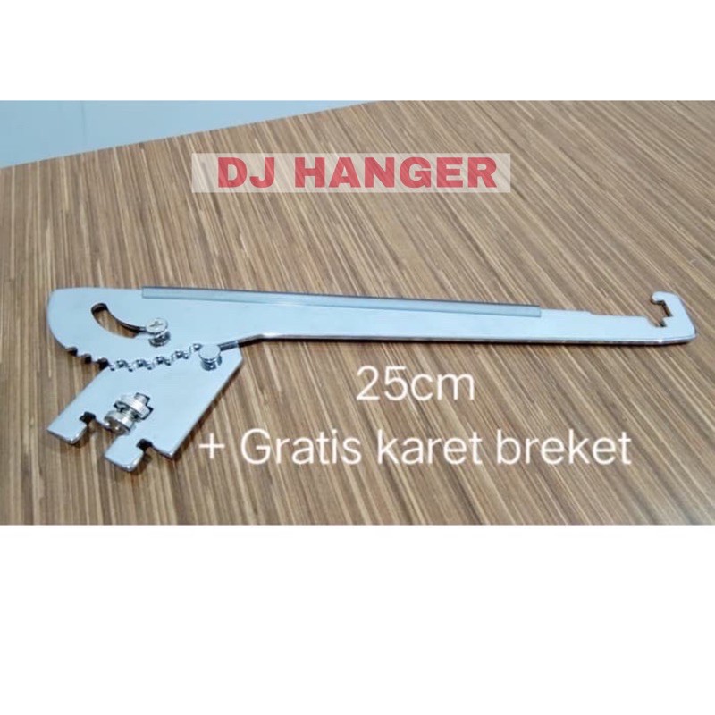 Daun Slenting Kaca 25cm / Bracket slenting kaca | penyangga rak sepatu