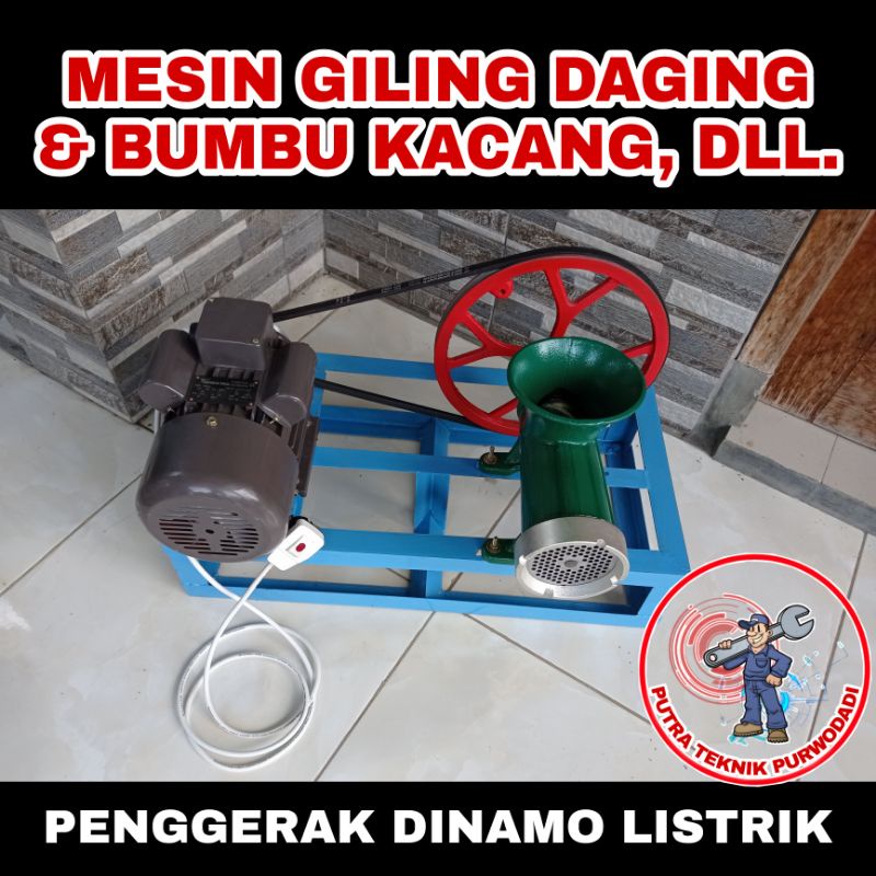 Jual Mesin Penggiling Daging Giling Bumbu Cabe Sambal Kacang Getuk