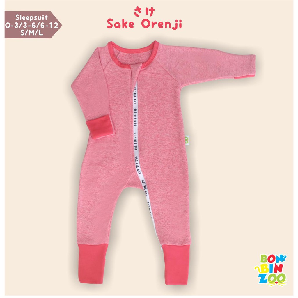 Jumpsuit Sleepsuit Piyama Resleting Baju Tidur Bayi Kakogan Bonbinzoo