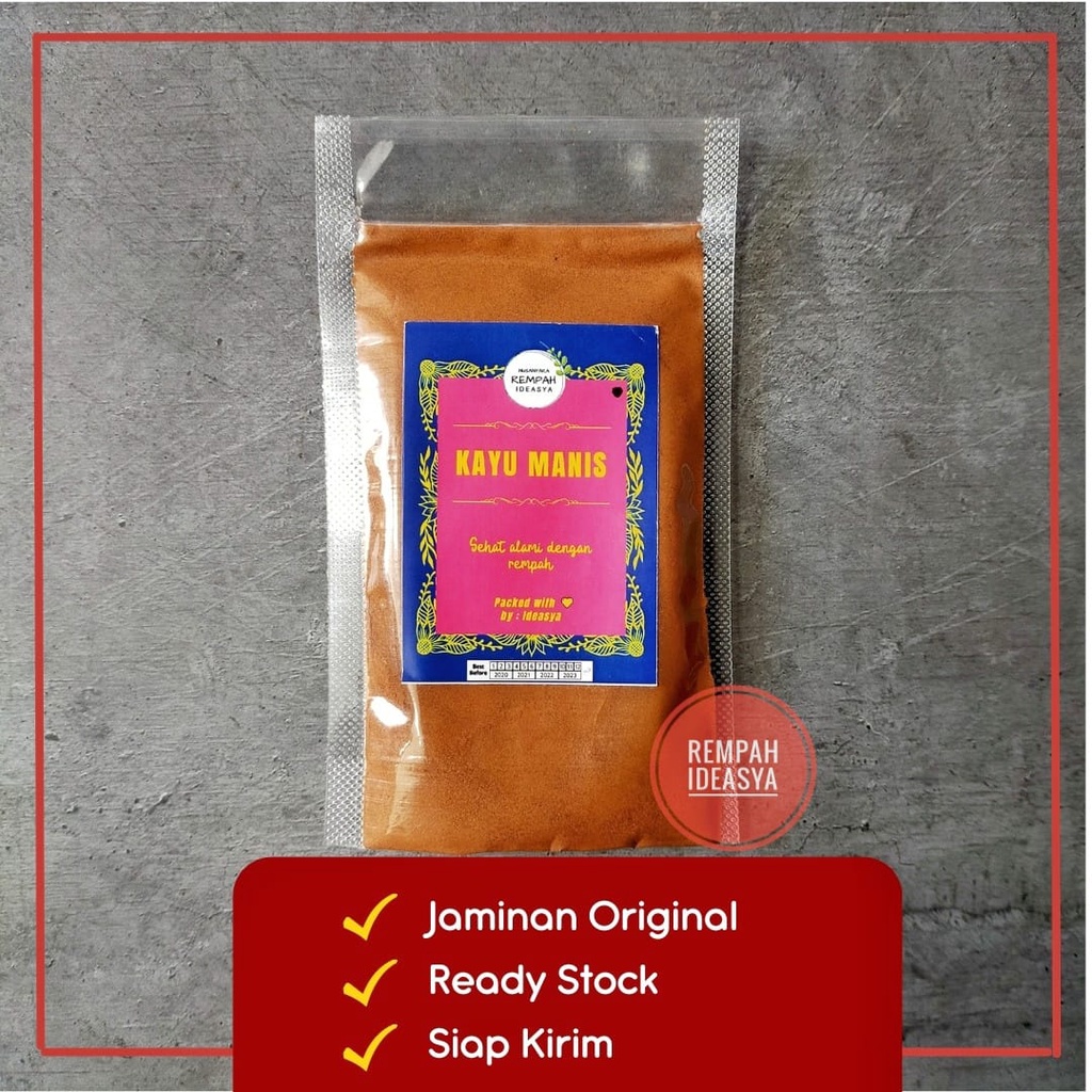 

KAYU MANIS BUBUK CINNAMON JSR HERBAL 100 Gram