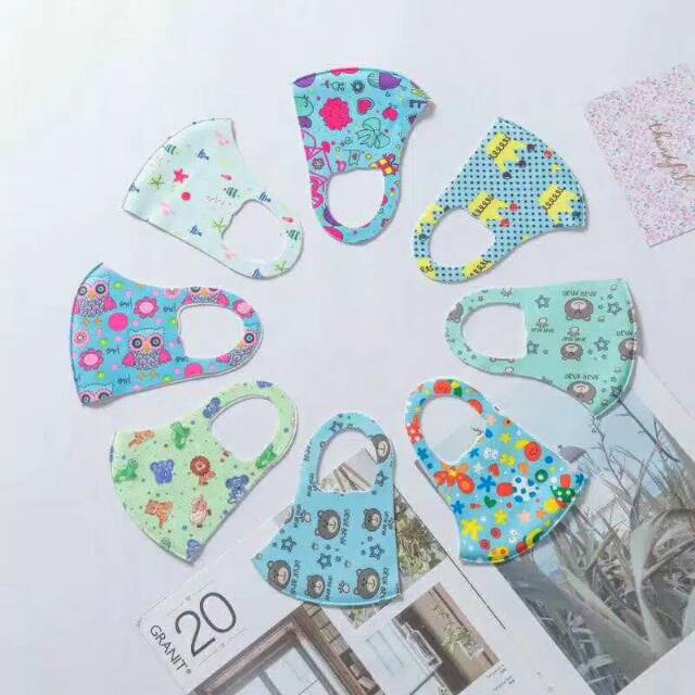 masker anak bahan scuba halus produk import