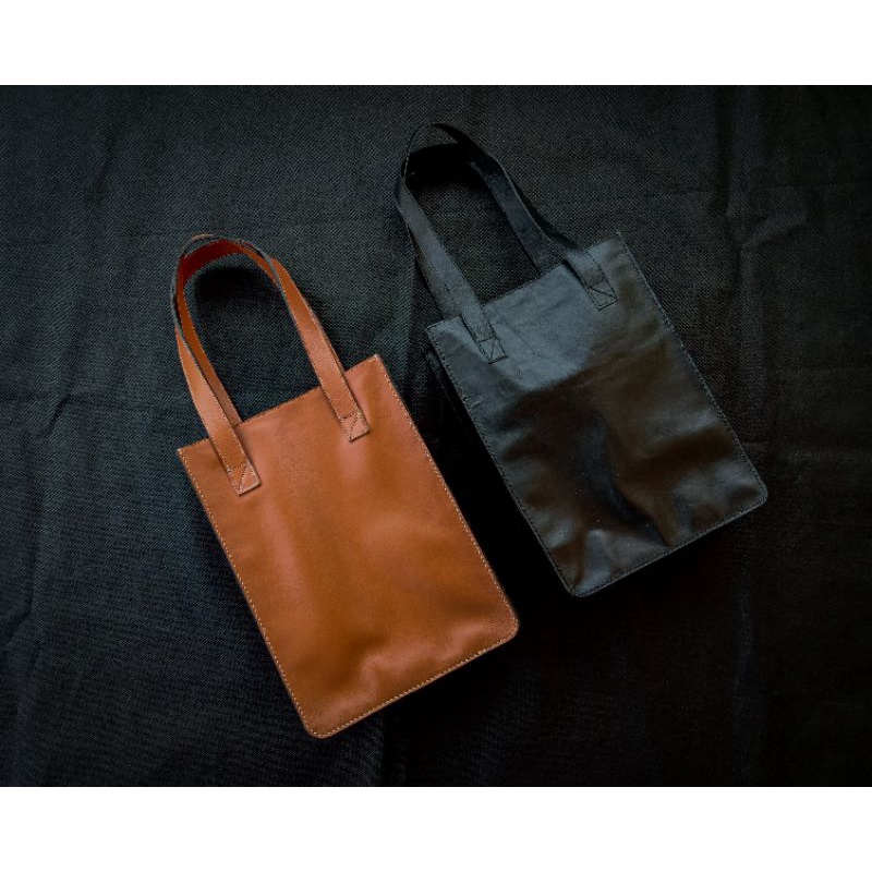tas totebag kulit asli pria wanita
