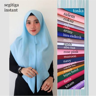  Kerudung  Segitiga Instant Jilbab Segitiga Instant 