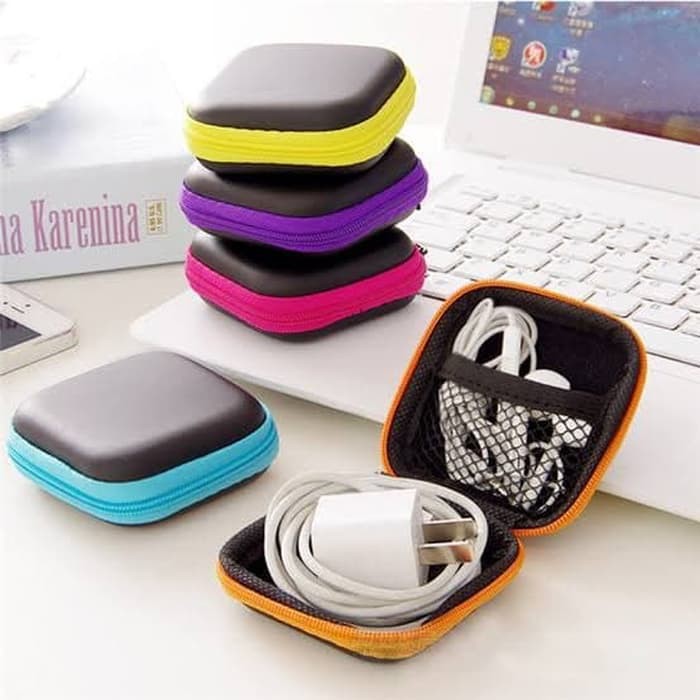 Pouch Storage Case Carrying Bag for Earphones Headset kantong tempat earphone